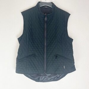 Barbour Women's Quilted Vest Black Size UK 16 US 12 Gilet Equestrian Jacket